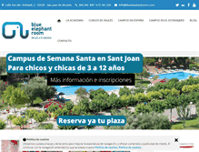 Tablet Screenshot of blueelephantroom.com